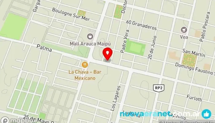 mapa de Panadería y Confitería de mis manos Panadería en Maipú