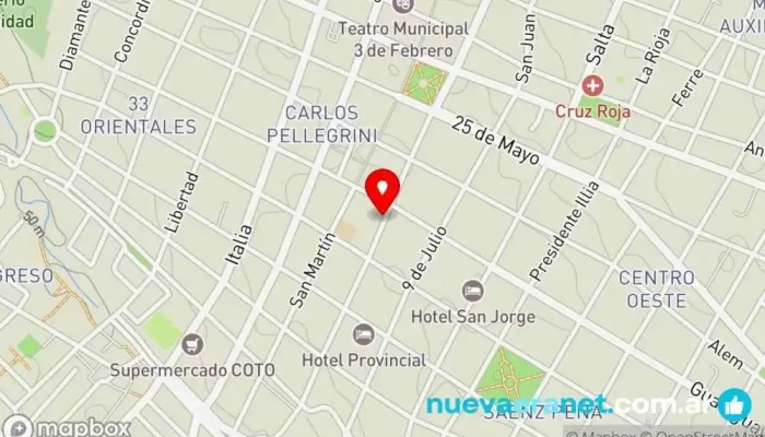 mapa de Panaderia Y Confitería Dulce Compañía Panadería en Paraná