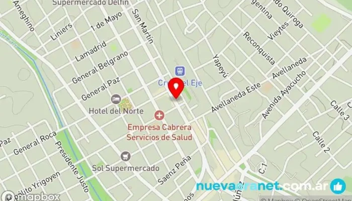 mapa de Panaderia y Confitería Kyrios Panadería en Córdoba