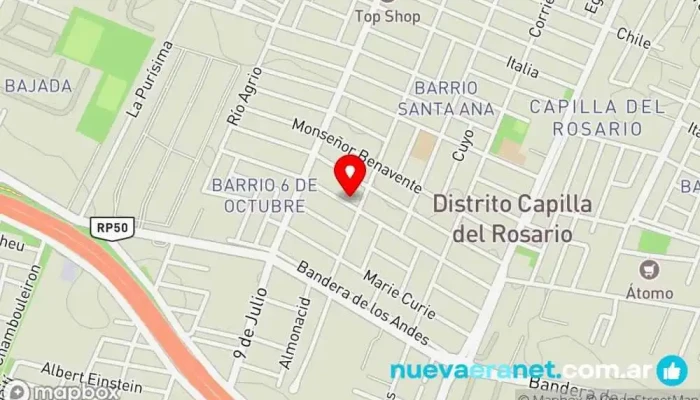 mapa de Panaderia y confiteria La Favorita Panadería en Mendoza