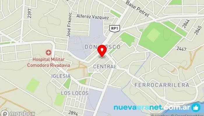 mapa de Panadería y Confitería La Princesa Panadería en Comodoro Rivadavia