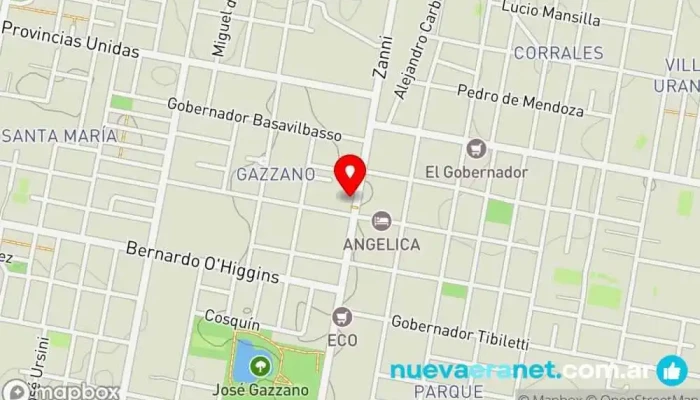 mapa de Panaderia Y Confiteria Q' Delicias Panadería en Paraná