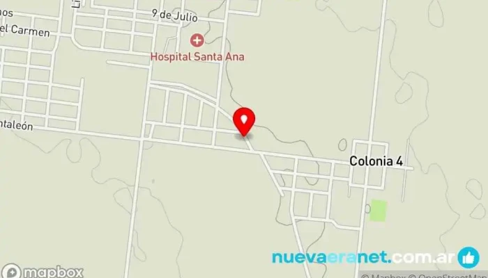 mapa de Panaderia y Drugstore Renata Tienda de alimentación en Santa Ana