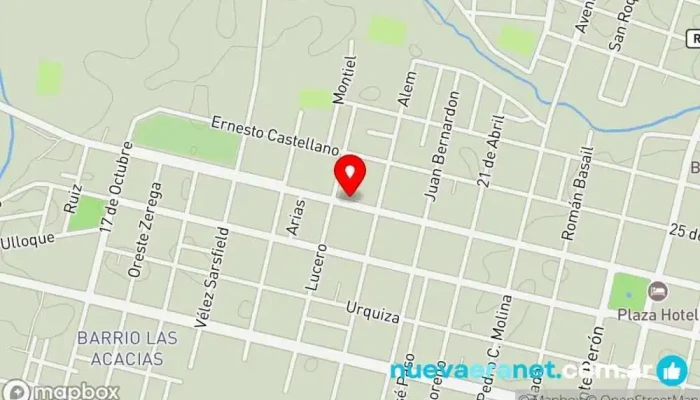 mapa de panaderia y fabrica de pastas el molino Panadería en Villa Dolores
