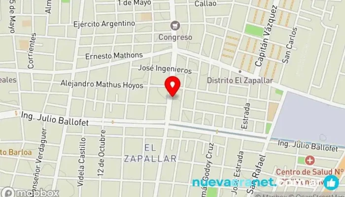 mapa de Panaderia Y Pasteleria 7Once Panadería en Las Heras
