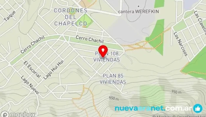 mapa de Panadería y Pastelería Vik & Tom Panadería en San Martín de los Andes