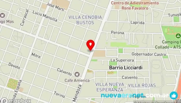 mapa de Panaderia y Pasteleria 