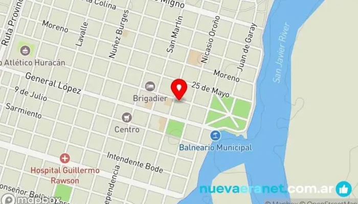mapa de Panaderías Don bosco Panadería en San Javier