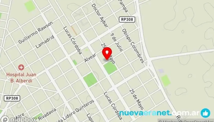 mapa de Panificacion Maria Panadería en Juan Bautista Alberdi