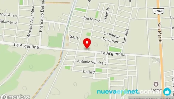 mapa de Panificadora Casa dulce Panadería en Mendoza