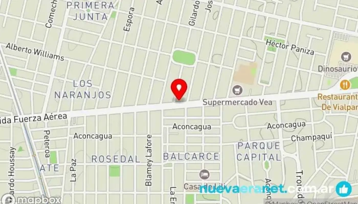 mapa de panificadora Catriel Panadería en Córdoba
