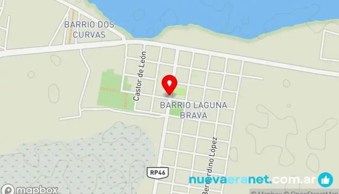 mapa de Panificadora EL ÁNGEL Panadería en Laguna Brava