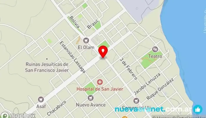 mapa de Panificadora los primos Panadería en San Javier
