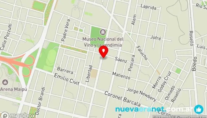 mapa de Panificadora Maipú Panadería, Pastelería en Maipú
