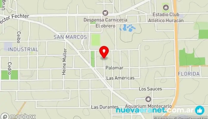 mapa de Panificadora Montecarlo Panadería en Montecarlo