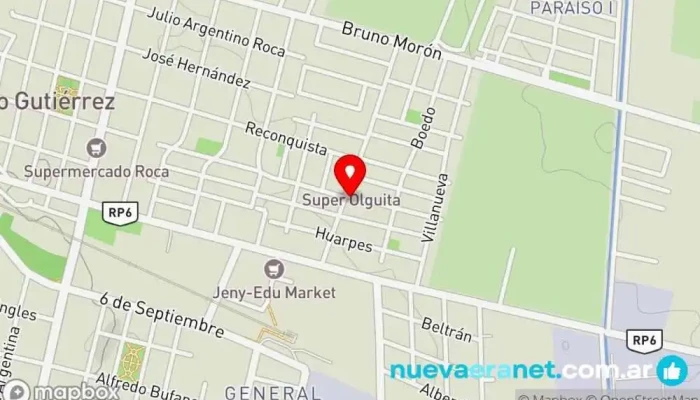 mapa de PANIFICADORA OSCAR Panadería en Maipú