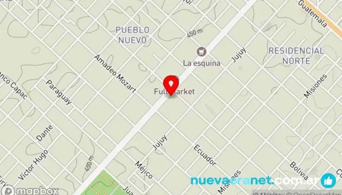 mapa de Panificadora Otermin Panadería en Río Cuarto