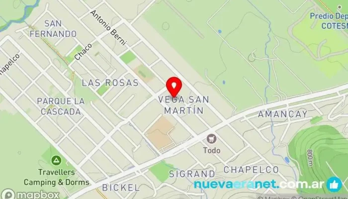 mapa de Panificadora Patagonica Panadería en San Martín de los Andes