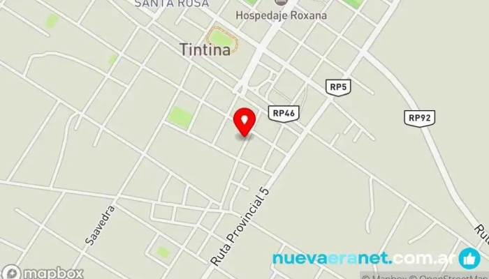 mapa de Panificadora SAMUEL Panadería en Tintina