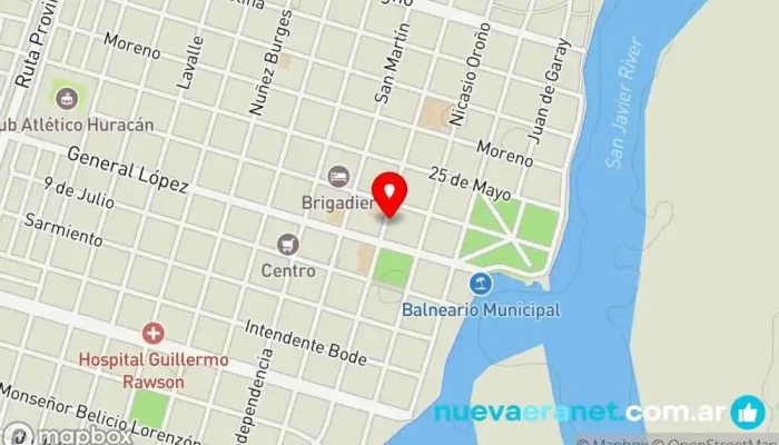 mapa de Panificadora San Expedito Panadería en San Javier
