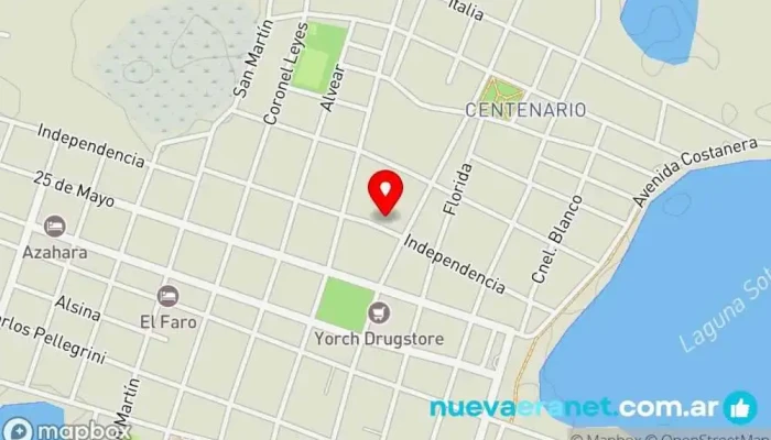 mapa de Panificadora San José Panadería mayorista en Saladas