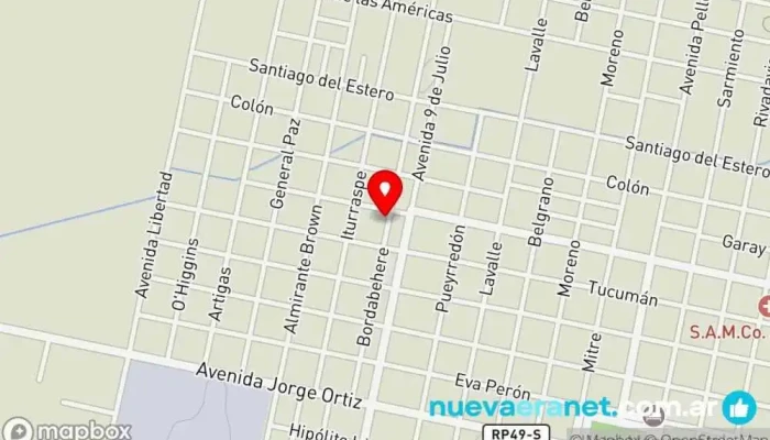 mapa de Panificadora Sil-mar Panadería, Panadería mayorista en San Jorge