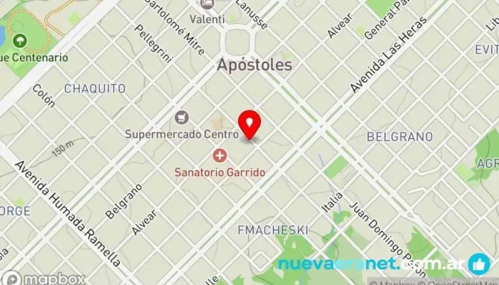 mapa de Panificadora Spinnato Panadería en Apóstoles