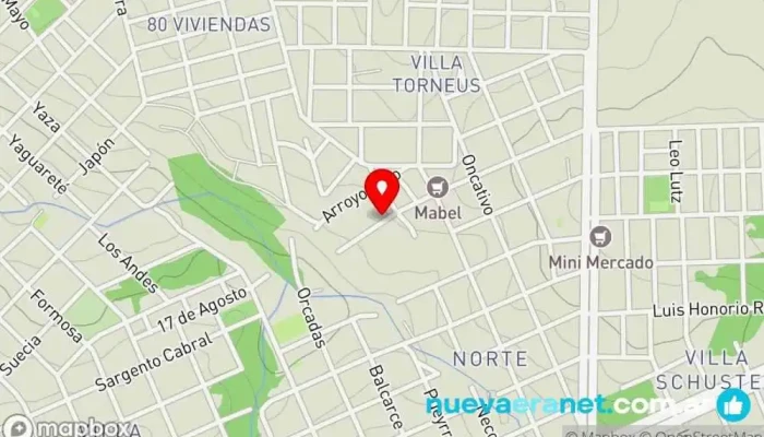 mapa de Panificados condorito Panadería en Oberá