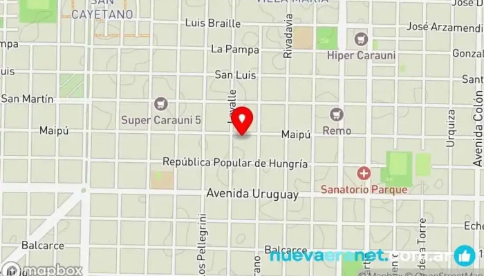 mapa de Panificados Dar Wil Panadería en Villa Angela