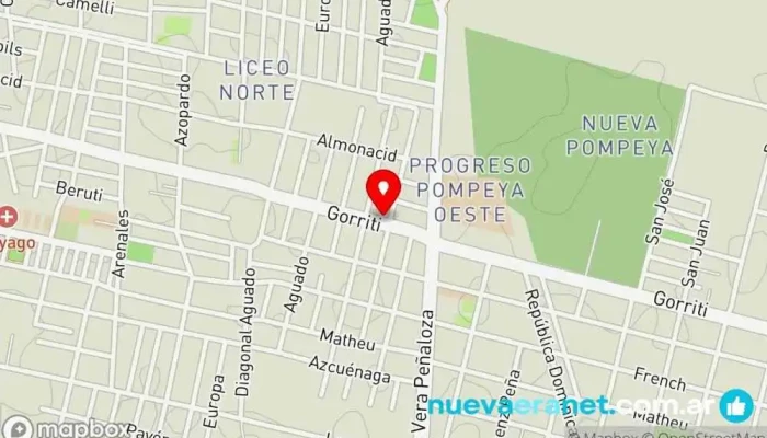 mapa de Panificados Del Sud Panadería en Santa Fe de la Vera Cruz