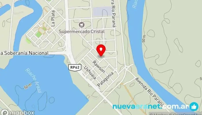 mapa de Panificados Mirta Panadería en Puerto Vilelas
