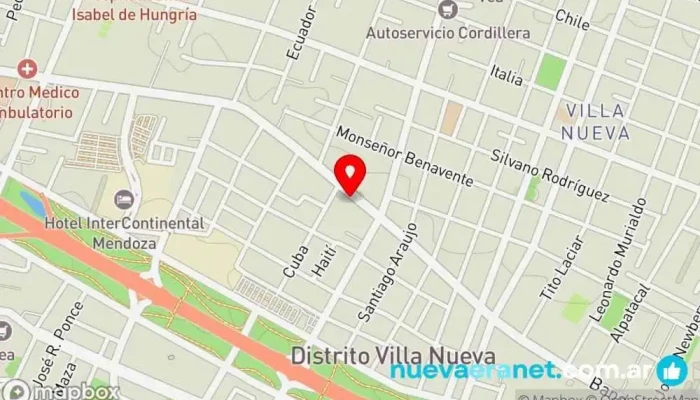 mapa de Panyuca Panadería en Mendoza