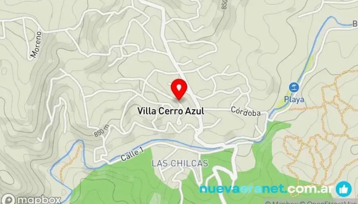 mapa de Parador Serrano Bar en Villa Cerro Azul