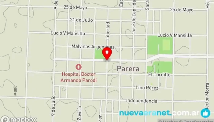 mapa de Parera  en Parera