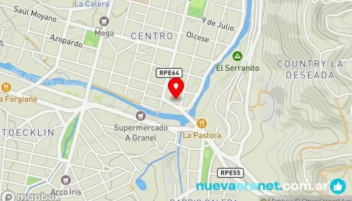 mapa de Paseo Caliza Centro comercial en La Calera