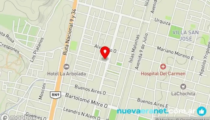 mapa de Pastelería Jair Pastelería en Metán