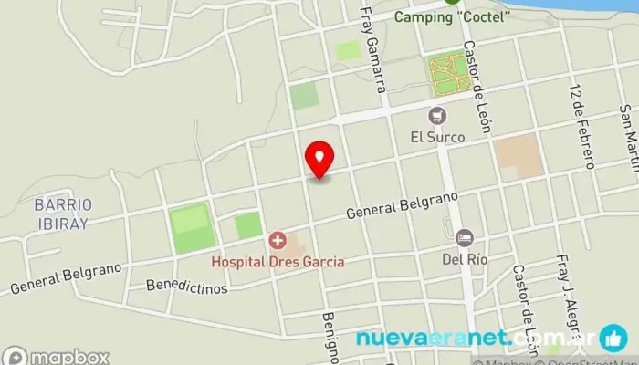 mapa de Pastelería Meli Rojas Pastelería en Itatí