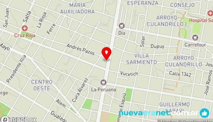 mapa de Pasteleria Momento Dulce Pastelería, Servicio de catering en Paraná