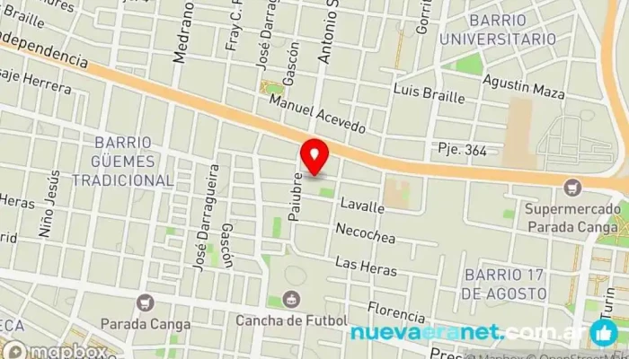 mapa de Pastelitos Caeli Pastelería en Corrientes