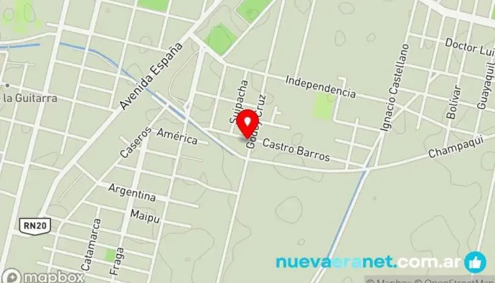 mapa de Pastelitos Caseros Panadería en Villa Dolores