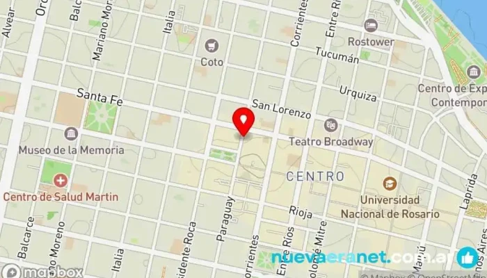 mapa de Pastore Consignatarios de Hacienda Casa de subastas de ganado en Rosario