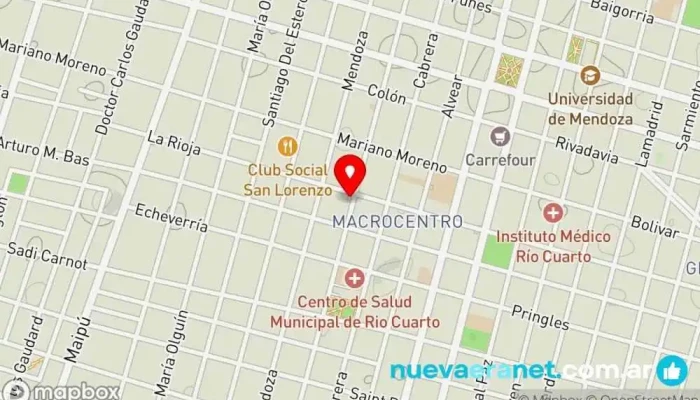 mapa de Phono Torta Pastelería Artesanal Pastelería en Río Cuarto