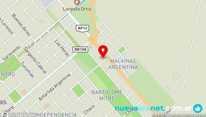 mapa de Pivetta David Constructor en Las Varillas
