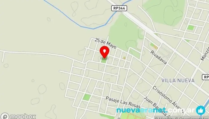 mapa de Plazoleta del Barrio Omodeo Parque en Monteros