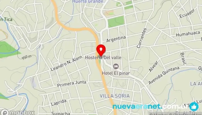 mapa de Plazoleta El Cóndor Parque en Huerta Grande
