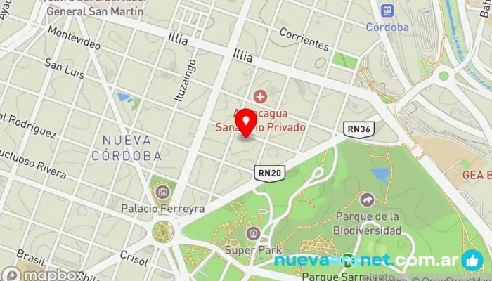 mapa de Porcel de Peralta Inmobiliaria Agentes inmobiliarios en Córdoba