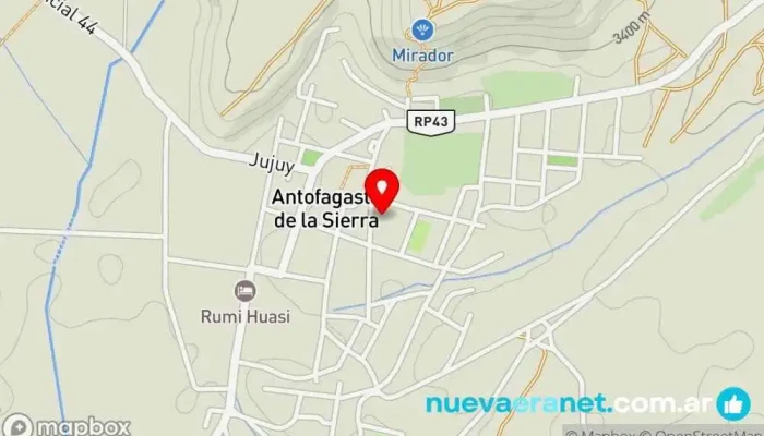 mapa de predio ganaderia provincial Oficina de la Administración en Antofagasta de la Sierra