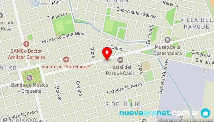 mapa de Presisso Sunchales Tienda de muebles en Sunchales