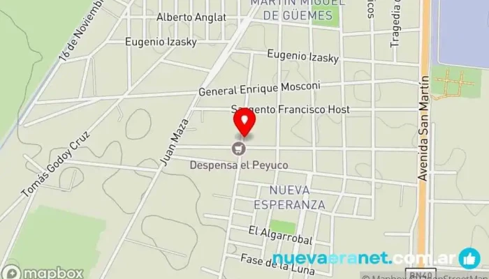 mapa de Principes Panaderia Panadería mayorista, Panadería en Malargüe