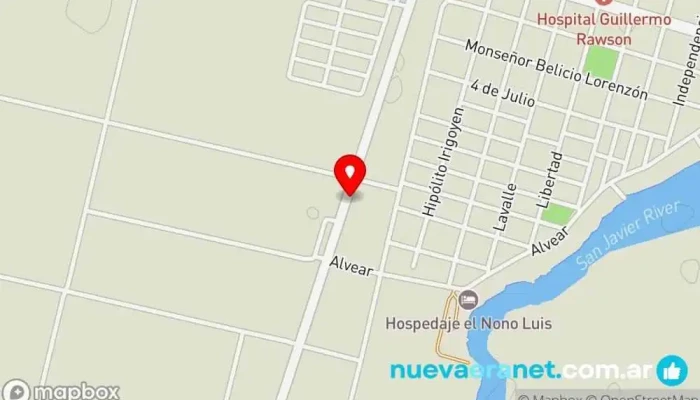 mapa de Productos Artesanales sin T.A.C.C. Panadería en San Javier